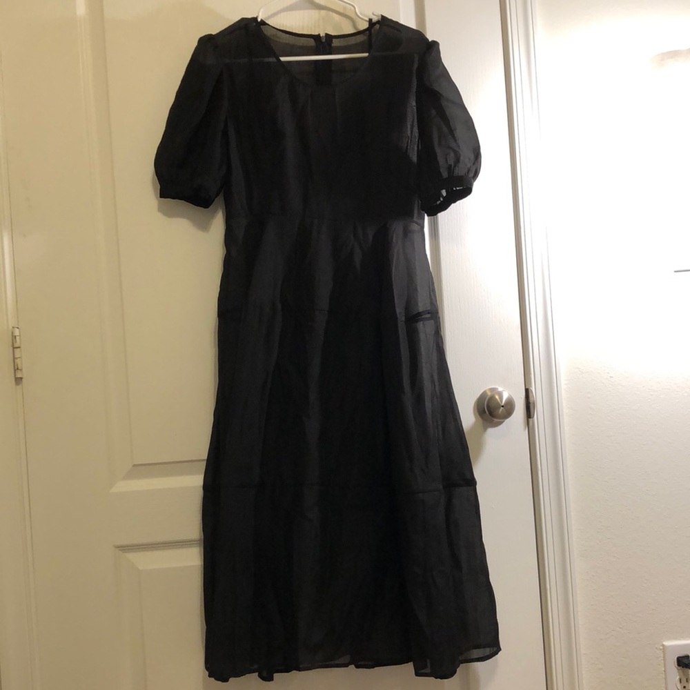 Black gauze skirt